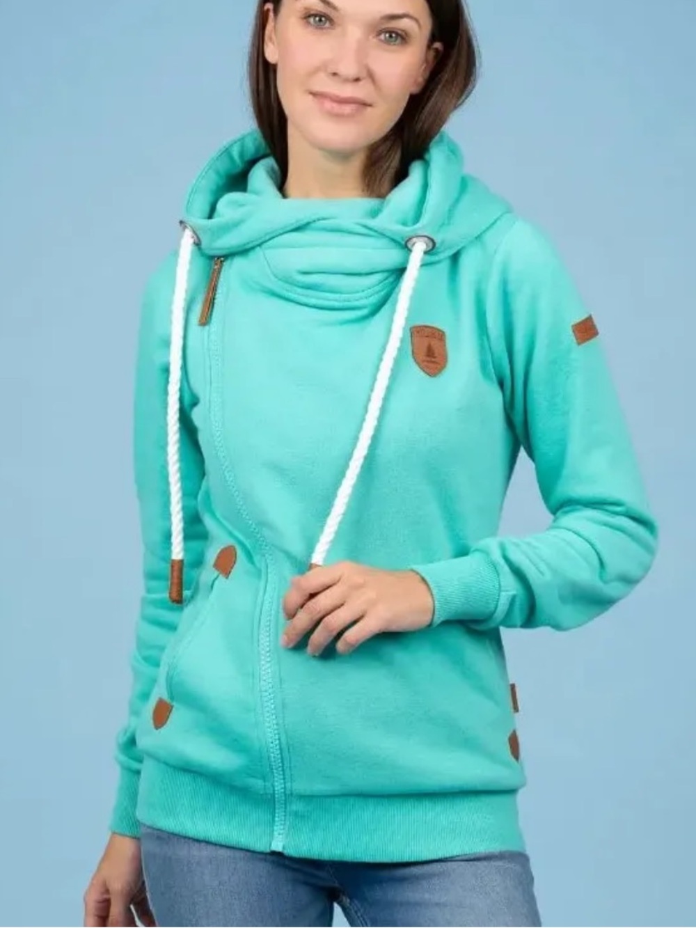 Wanakome Athena hoodie in a teal color Size S NWOT
